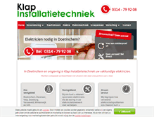Tablet Screenshot of doetinchem-elektricien.nl